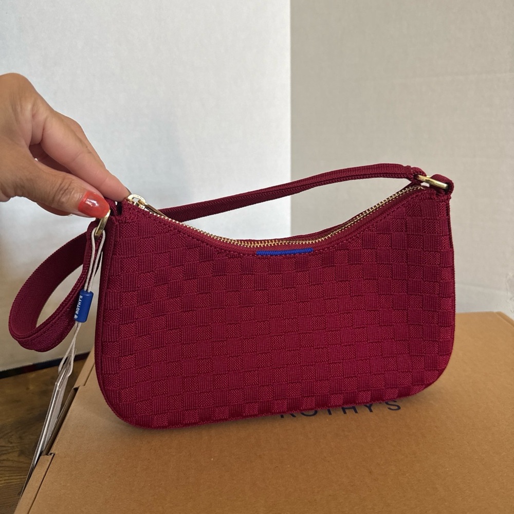 Rothy’s Women’s The Mini Shoulder Bag Cranberry New Style 209-002 Rare NEW
